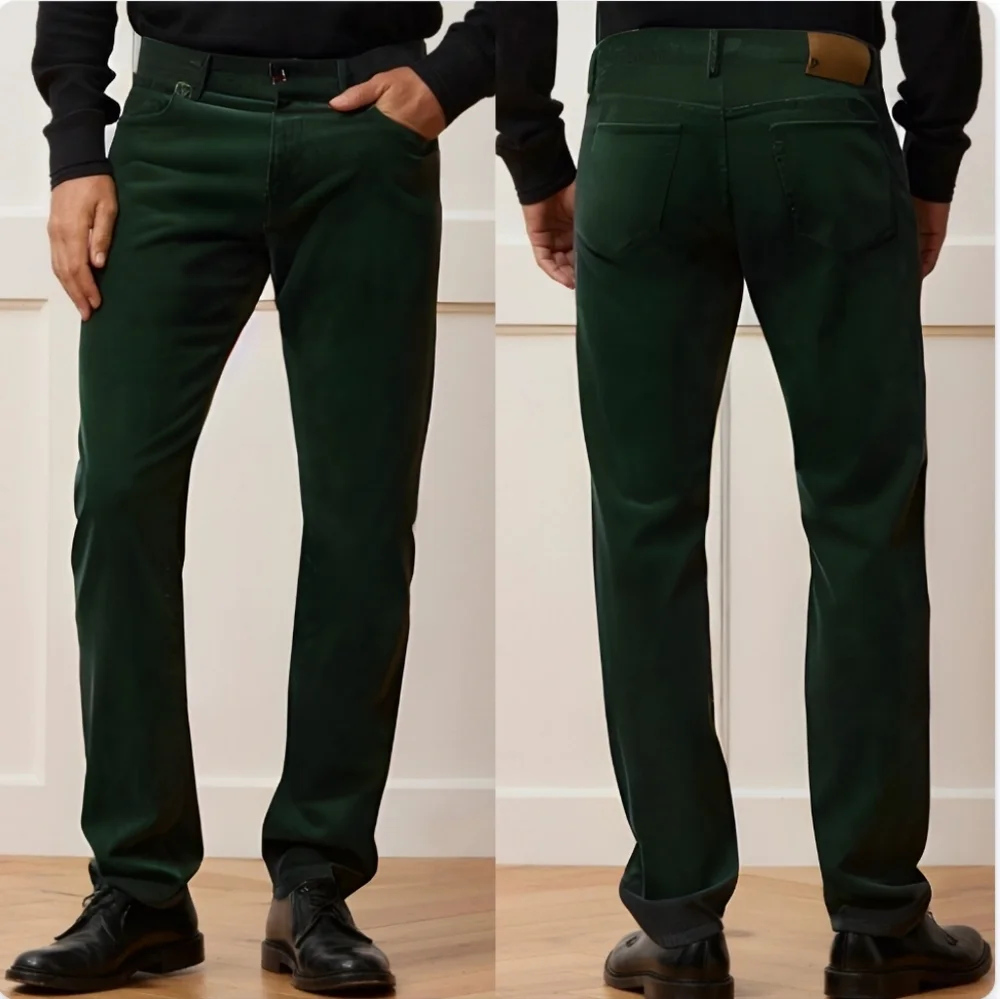 Todd Snyder | Slim 5 Pocket Dark Green Corduory Pant 30x32